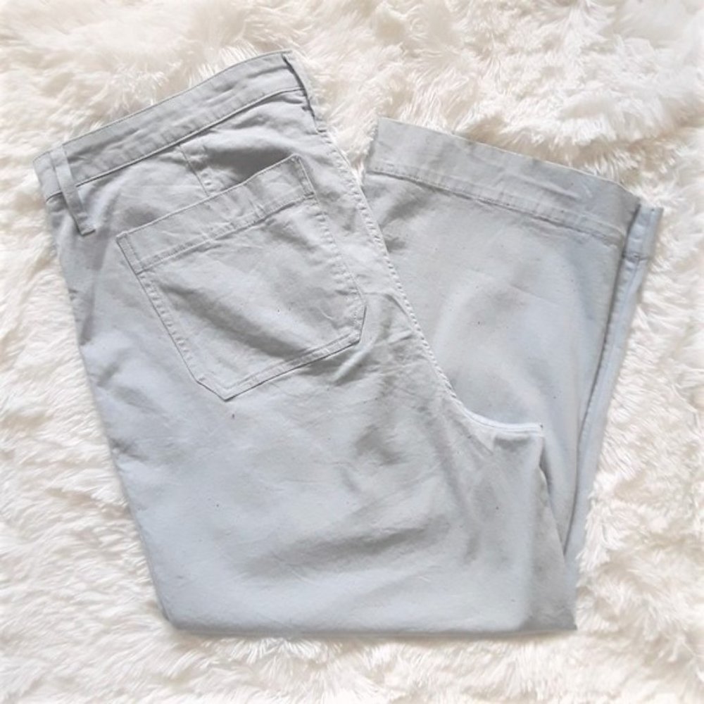 MADEWELL Slim Emmett Wide-Leg Crop Pants Speckle - Picture 8 of 14